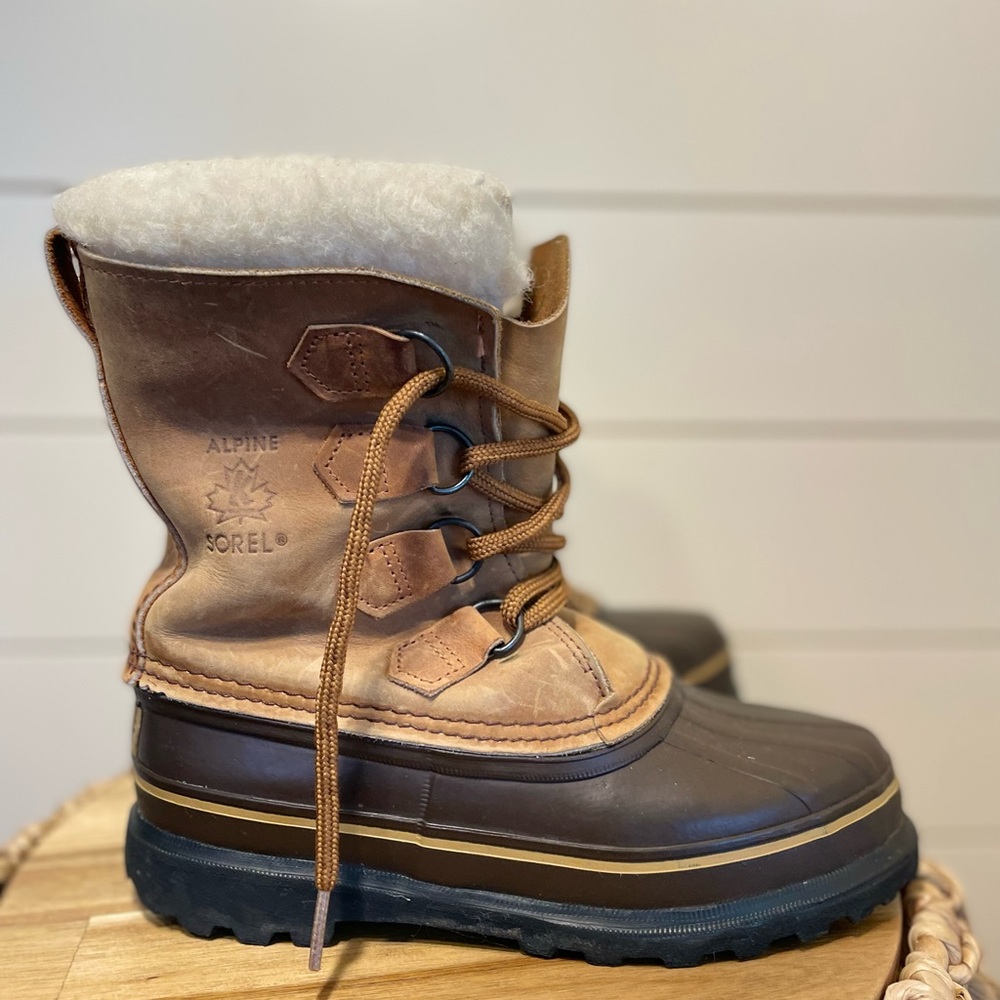 Sorel Alpine Boots Lined Winter Boots Size 6